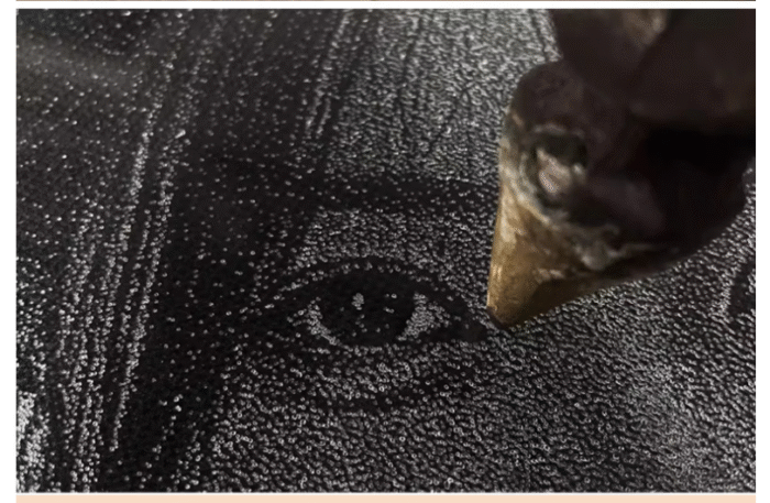 Custom Hammered Glass Portrait 8" (15×20cm) | Handcrafted Photo Gift with LED Base - Image 5