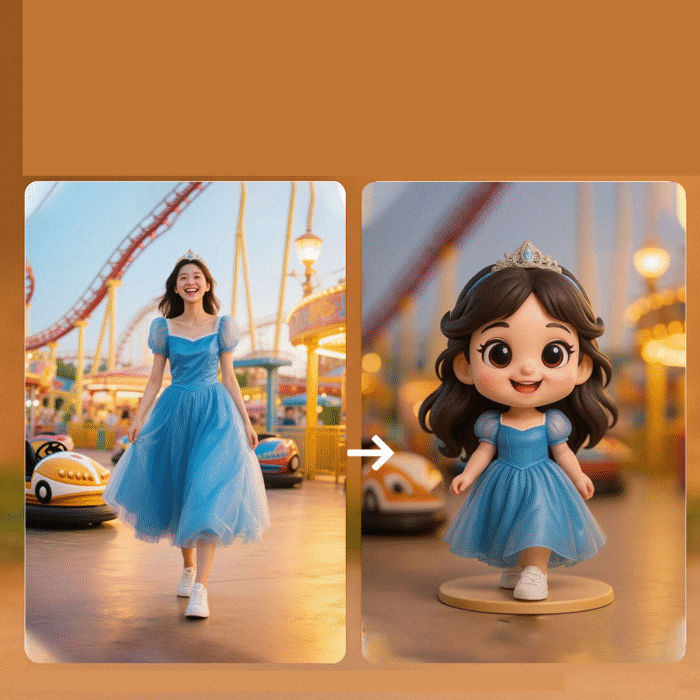 Custom Q Version Figurine 6cm | 3D Printed Mini Cartoon Doll - Image 2